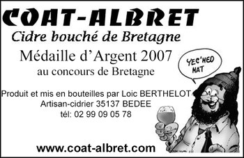 cidrerie Coat Albret Bédée
